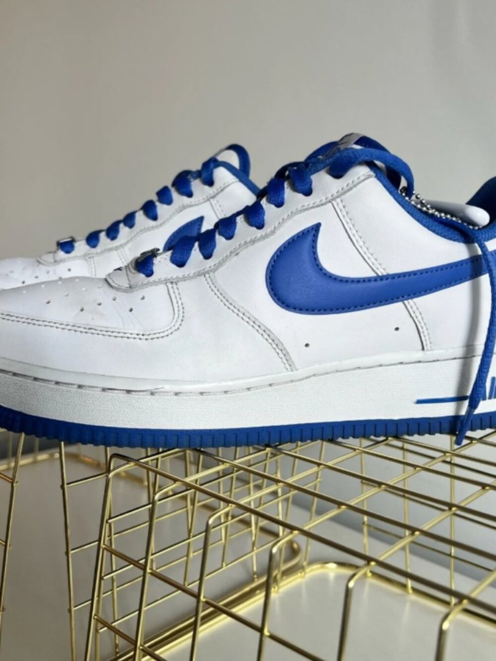Nike Air Force 1 Low 07 White Medium Blue DH7561-101 Mens Size 8